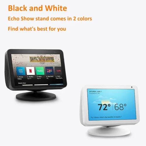 Vista 7 de AutoSonic Soporte compatible con Echo Show 5 y 8 (1ª generación y 2ª generación) Accesorios hechos para Echo Alexa Giratorio e inclinable