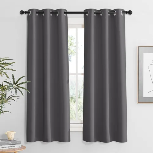 Vista 73 de RYB HOME - Cortinas para armario de 36 pulgadas, cortinas para oscurecer la habitación con ojales resistentes a la oxidación, cortinas de Aqua