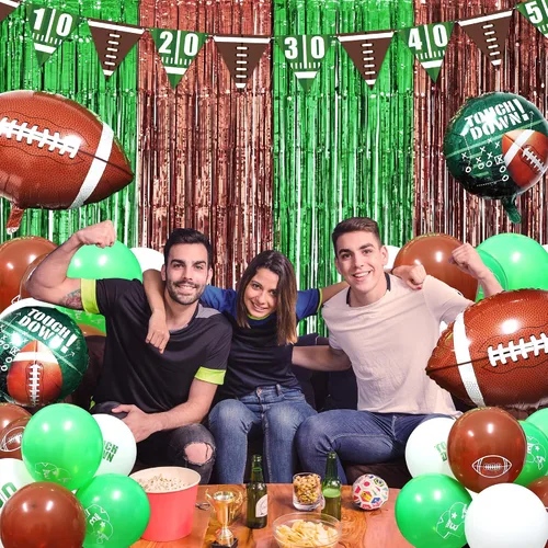Vista 7 de 39 piezas de decoraciones de fiesta de fútbol suministros de fiesta de fútbol para decoración temática de fútbol