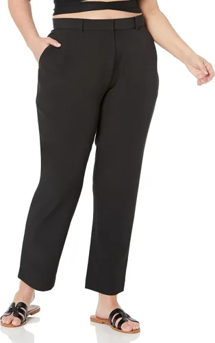 Vista 4 de The Drop Abby Pantalón frontal plano para mujer