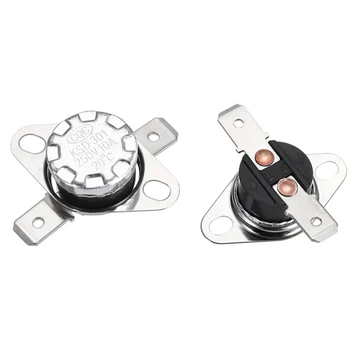 Vista 5 de uxcell KSD301 Termostato 32.0 °F/32 ° F 10 A Normalmente Cerrado N.C Ajuste Snap Disc Interruptor de temperatura para microondas, horno, cafeteras 2