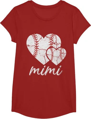 Vista 53 de Camiseta de béisbol Mimi para el Día de la Madre, Negro, S