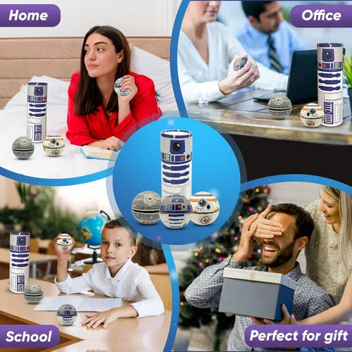 Vista 10 de StarWar Conjunto de Pelotas Antiestrés - Juguete Fidget Pop para Niños y Adultos, Fidget de Alivio, Uso Anti Apretón Jugar/Decorar/Ayudar a Aliviar