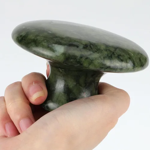 Vista 8 de gemshan Piedra de masaje, rocas calientes naturales de 3.5 pulgadas, herramienta de masaje corporal Gua Sha para masaje de celulitis, drenaje