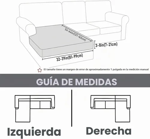 Vista 5 de hyha Fundas de cojín impermeables para sofá seccional, fundas de cojín de sofá modular mágicas lavables en forma de L, funda impermeable