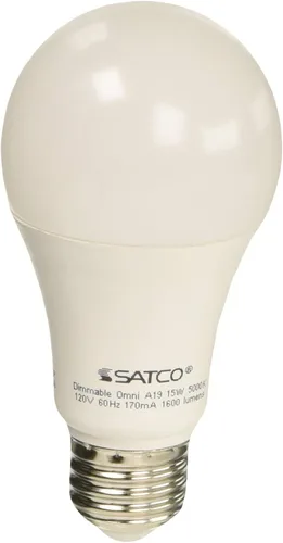 Vista 3 de Satco Bombilla mediana S29818 con acabado blanco, 4.63 pulgadas