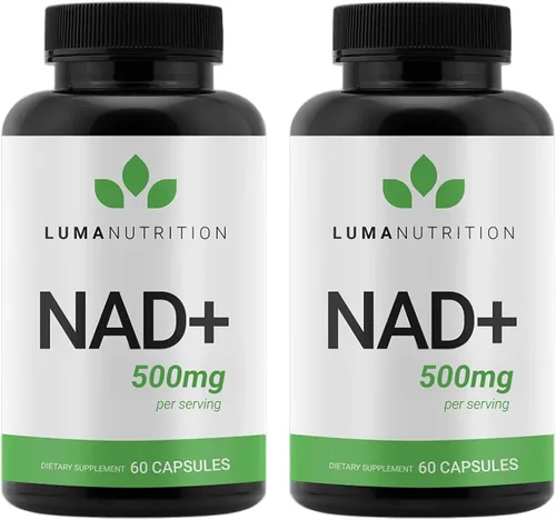 Vista 10 de Luma Nutrition Suplemento NAD+ de 500 mg por porción (250 mg por cápsula) – Envejecimiento más energía, metabolismo y apoyo celular – Suplementos