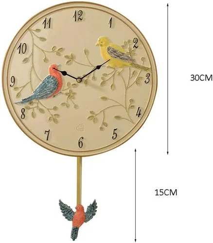 Vista 2 de XXXDXDP - Reloj de pared de metal con diamantes de imitación de flores y diamantes de imitación, decoración silenciosa para el hogar y la oficina