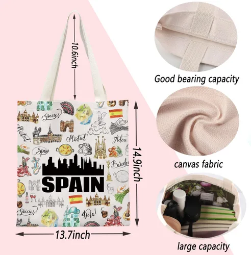Vista 2 de Ensianth e España Travel Tote Europeo Vacaciones España amante Carrier
