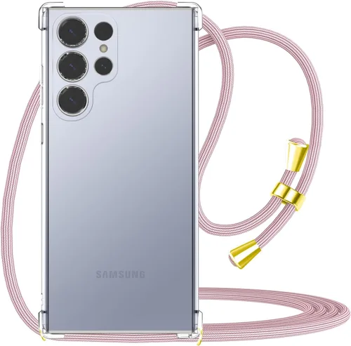 Vista 9 de Funda para Samsung Galaxy S22 Ultra con correa ajustable para el cuello cruzada, funda de teléfono con cordón para Galaxy S22 Ultra, funda