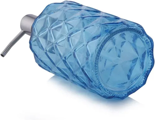 Vista 4 de YunNasi Dispensador de jabón con bomba de acero inoxidable, dispensador de jabón líquido recargable para manos para encimera de baño, fregadero