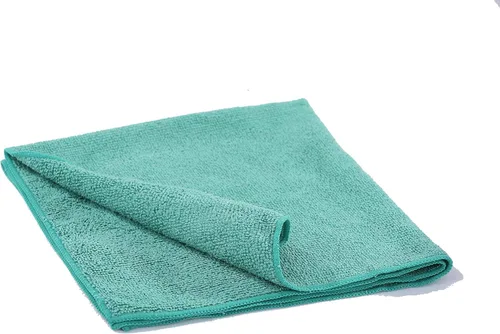 Vista 6 de Dri Paquete de 12 paños de limpieza de microfibra extra gruesos profesionales, color verde
