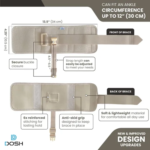 Vista 6 de Dosh AFO - Soporte de pie para caminar, unisex (beige)