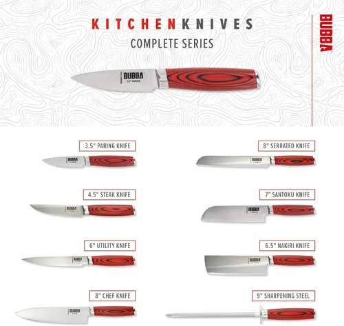 Vista 8 de BUBBA Cuchillo de pelar Kitchen Series de 3.5 pulgadas perfecto para recortar, rebanar y pelar productos pequeños.