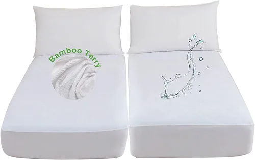 Vista 13 de Protector de colchón impermeable para litera de RV de 30 x 75 pulgadas para cama individual estrecha o colchón de caravana, suave y silencioso