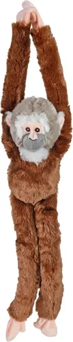 Vista 2 de Wild Republic Ecokins - Mono de ardilla colgante, animal de peluche, 22 pulgadas, regalo para niños, juguete de peluche, hecho de botellas de agua