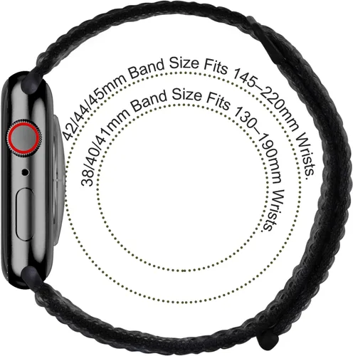 Vista 4 de Paquete de 6 correas deportivas compatibles con Apple Watch de 1.496 in 1.575 in 1.614 in 1.654 in 1.732 in 1.772 in 1.811 in 1.929 in para iWatch