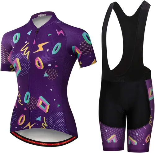 Vista 25 de Mujeres Ciclismo Jersey Conjunto Verano Ciclismo Ropa MTB Jersey Set Secado Rápido Transpirable Verano Bicicletas Uniformes 1