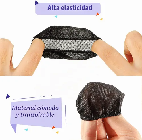 Vista 3 de Cubiertas desechables para auriculares, color negro, S-2.6 in, 300 piezas