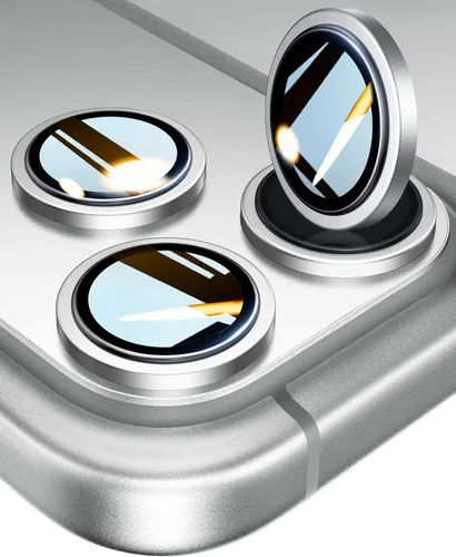 Vista 13 de UltraGlass Protector de lente de cámara para iPhone 16 Pro Max/16 Pro [NO.1 grado militar inastillable], protector de cámara para iPhone 16 Pro Max