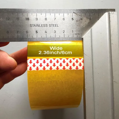 Vista 3 de Cinta de embalaje resistente, 2.36 pulgadas x 328 yardas, cinta de embalaje transparente para embalaje de envío, sellado en movimiento, sellado