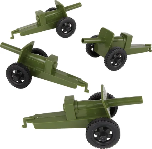 Vista 8 de Tim Mee Toy TimMee M3 Artillery - Juego de cañón de plástico negro de 4 piezas para hombre, fabricado en Estados Unidos