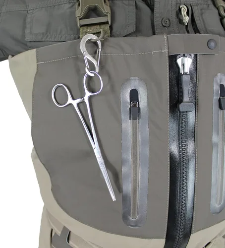 Vista 8 de Paramount Outdoors Deep Eddy - Vadeador de pesca transpirable con cremallera y calcetines de pecho