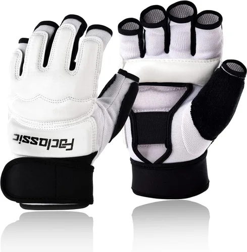 Vista 7 de Guantes de boxeo de kickboxing, guantes de boxeo para hombres, mujeres, niños, medio dedo, saco de boxeo, guantes de lucha para hombres y mujeres
