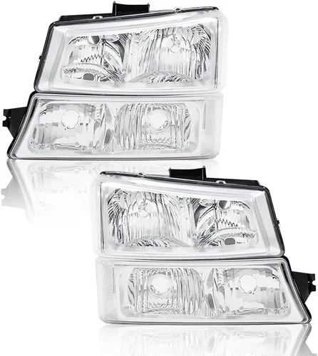 Vista 13 de G-PLUS Conjunto de faros LED, compatibles con Chevy Avalanche Silverado 1500 2500 3500 y HD 2003, 2004, 2005, 2006, faros delanteros