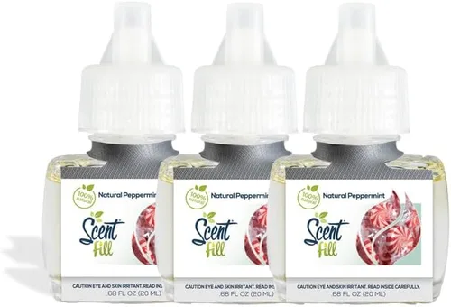 Vista 20 de Scent Fill Ambientador 100% natural de cereza y almendra con enchufe, recambios de aceite perfumado, 3 recambios