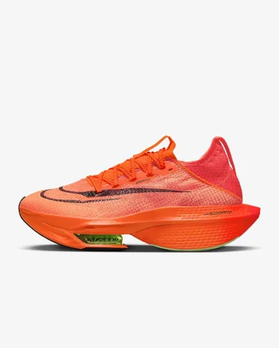 Vista 2 de Air Zoom AlphaFly Next% 2 para mujer, talla 6 de EE. UU., color naranja y negro, Total naranjanegro.