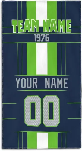 Vista 17 de ANTKING Toalla de playa Cleveland de 32 x 52 pulgadas, personalizada con cualquier nombre y número para hombres, mujeres y jóvenes, regalos
