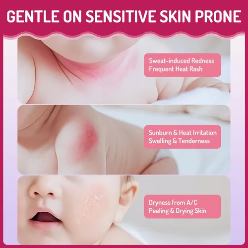 Vista 5 de Crema facial para niños, crema hidratante calmante para bebés, nutritiva e hidratante, fórmula suave con manteca de karité, manzanilla, ligera