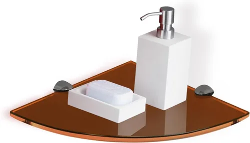 Vista 14 de Fab Glass and Mirror Kit de estante rectangular de vidrio flotante, 8 pulgadas de largo x 18 pulgadas de ancho, transparente