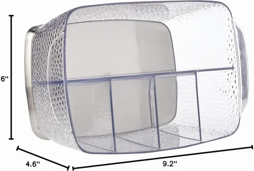 Vista 4 de InterDesign Rain organizador de cosméticos Organizador de cubiertos