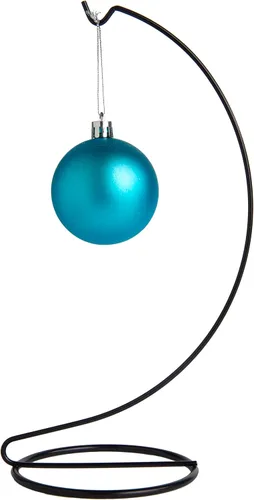 Vista 4 de Creative Hobbies Soporte Colgador Porta Adornos Chapado en Negro de 10 Pulgadas de Alto para Exhibir Adornos de Navidad, Terrarios de Vidrio, Etc.
