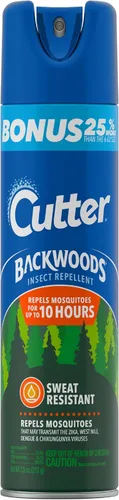 Vista 2 de Repelente de insectos en aerosol Cutter Backwoods, con un 25% de DEET, Paquete de 12, 7.5-Ounce