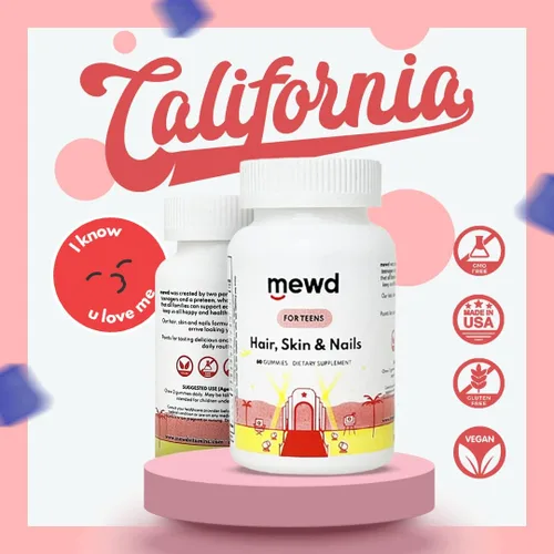 Vista 7 de MEWD Gomitas multivitamínicas para el cabello, la piel y las uñas para adolescentes y niños, fuerza y crecimiento de biotina con zinc, vitaminas A