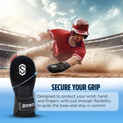 Vista 5 de Sports Unlimited Guante deslizante de béisbol para jóvenes/adultos, mano derecha o izquierda para béisbol y sóftbol