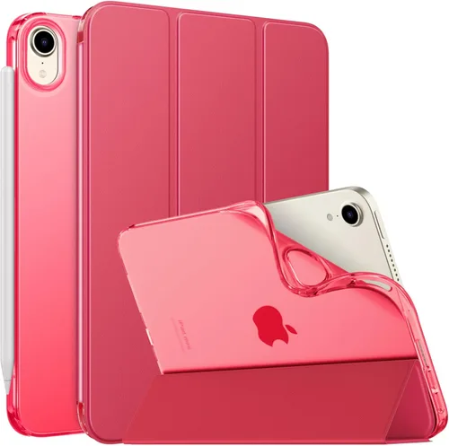 Vista 31 de MoKo Funda para el nuevo iPad mini 7 (A17 Pro) 2024, Funda para iPad mini de 6ª generación 2021 (21,08 cm), Funda para iPad mini 6, Funda trasera