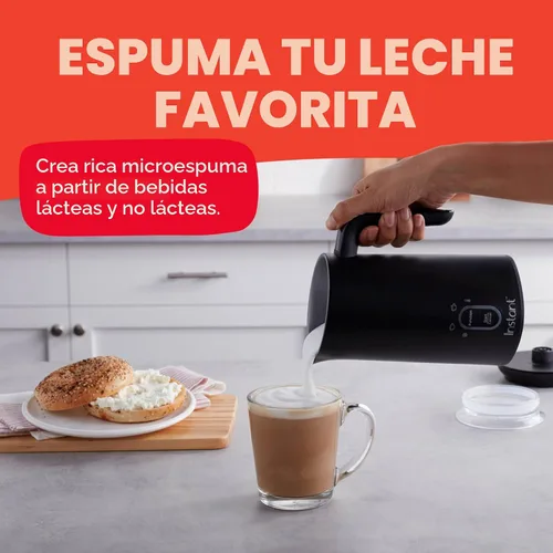 Vista 3 de Espumador de leche Instant Pot, vaporizador eléctrico 4 en 1, fabricante de espuma caliente y fría automática de 10 oz/295 ml y calentador de leche