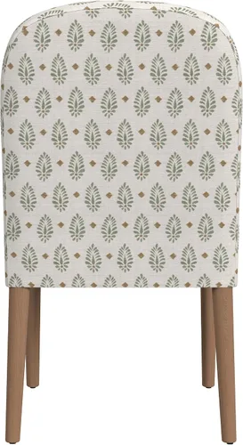 Vista 6 de HomePop Classic Parsons Silla de comedor, medallón de cachemira salvia (paquete individual)