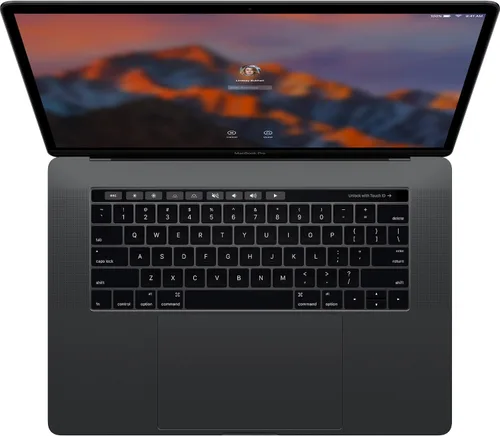 Vista 2 de Apple MacBook Pro Touch Bar de mediados de 2018 con Intel Core i7 de 6 núcleos de 2.6 GHz, 15.4 pulgadas, 32 GB de RAM, SSD de 512 GB, gris espacial
