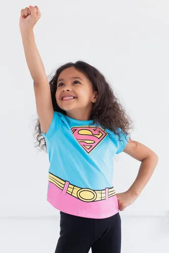 Vista 2 de DC Comics Paquete de 4 camisetas Wonder Woman Girls Oro