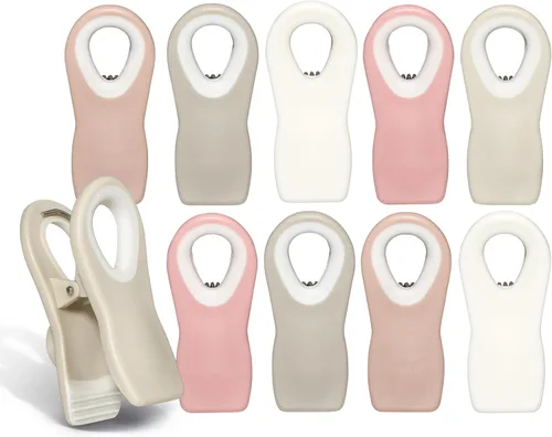 Vista 39 de COOK WITH COLOR Clips para bolsas de chips con imán para almacenamiento de alimentos con agarre hermético para bolsas de pan, bolsas de aperitivos