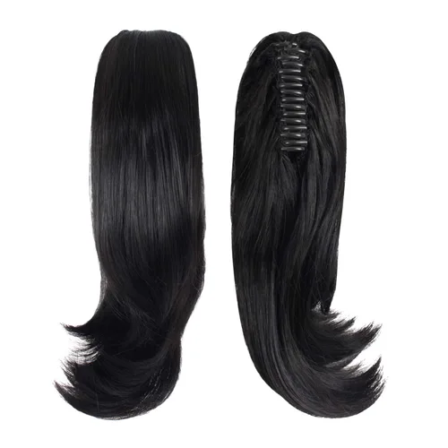 Vista 5 de Pelucas MapofBeauty, se pueden equipar con pelucas y adornos para el cabello para cosplay, Negro