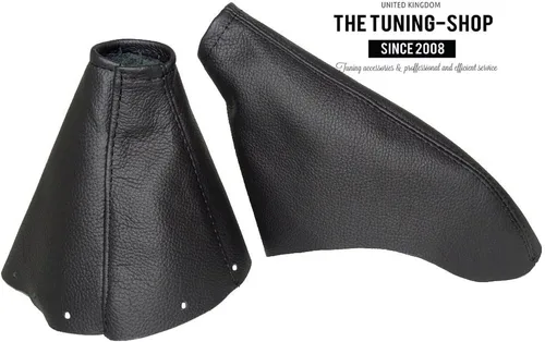 Vista 2 de Ltd Para Toyota Supra MK4 1993-2002 Shift & E Brake Boot Negro Cuero Genuino