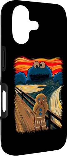 Vista 3 de Cookie Muncher The Scream Munch Monster Joke Funda para iPhone 17