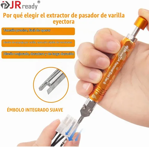 Vista 4 de JRready ST5281 2PCS P-D173 Puntas de repuesto para DAP-D173 Extractor de pasador de varilla expulsor-Terminal Accesorios de herramienta