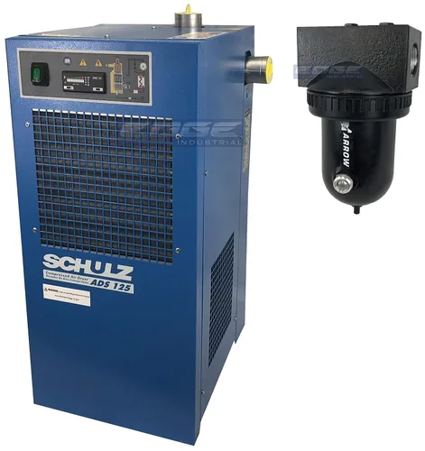 Vista 9 de Schulz Secador de aire refrigerado para compresor de aire, sistemas de aire comprimido, 125 CFM, bueno para compresores de 20 HP, 25 HP, 30 HP